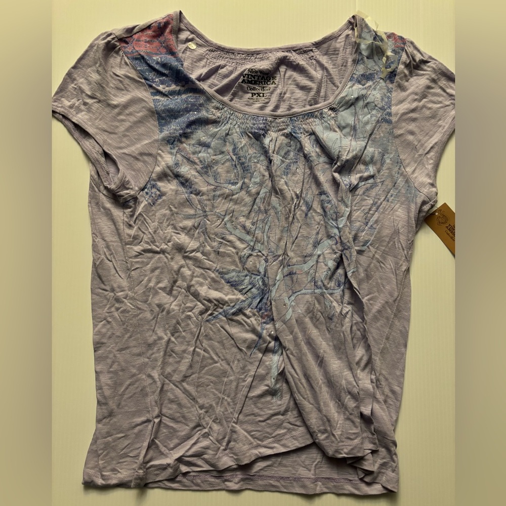NWT Nine West lavender shirt